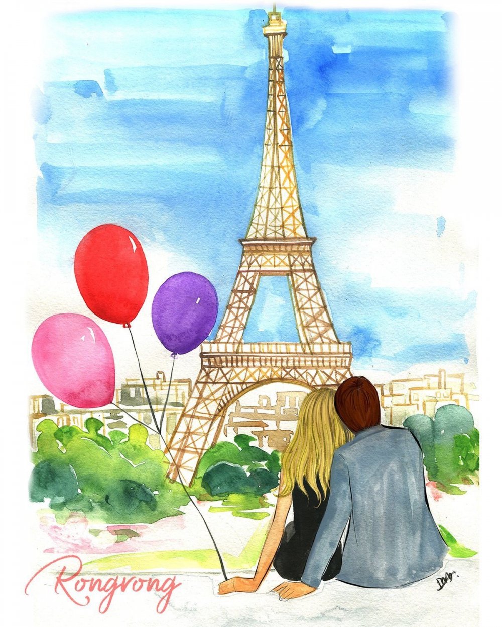 Рисование с детьми Париж