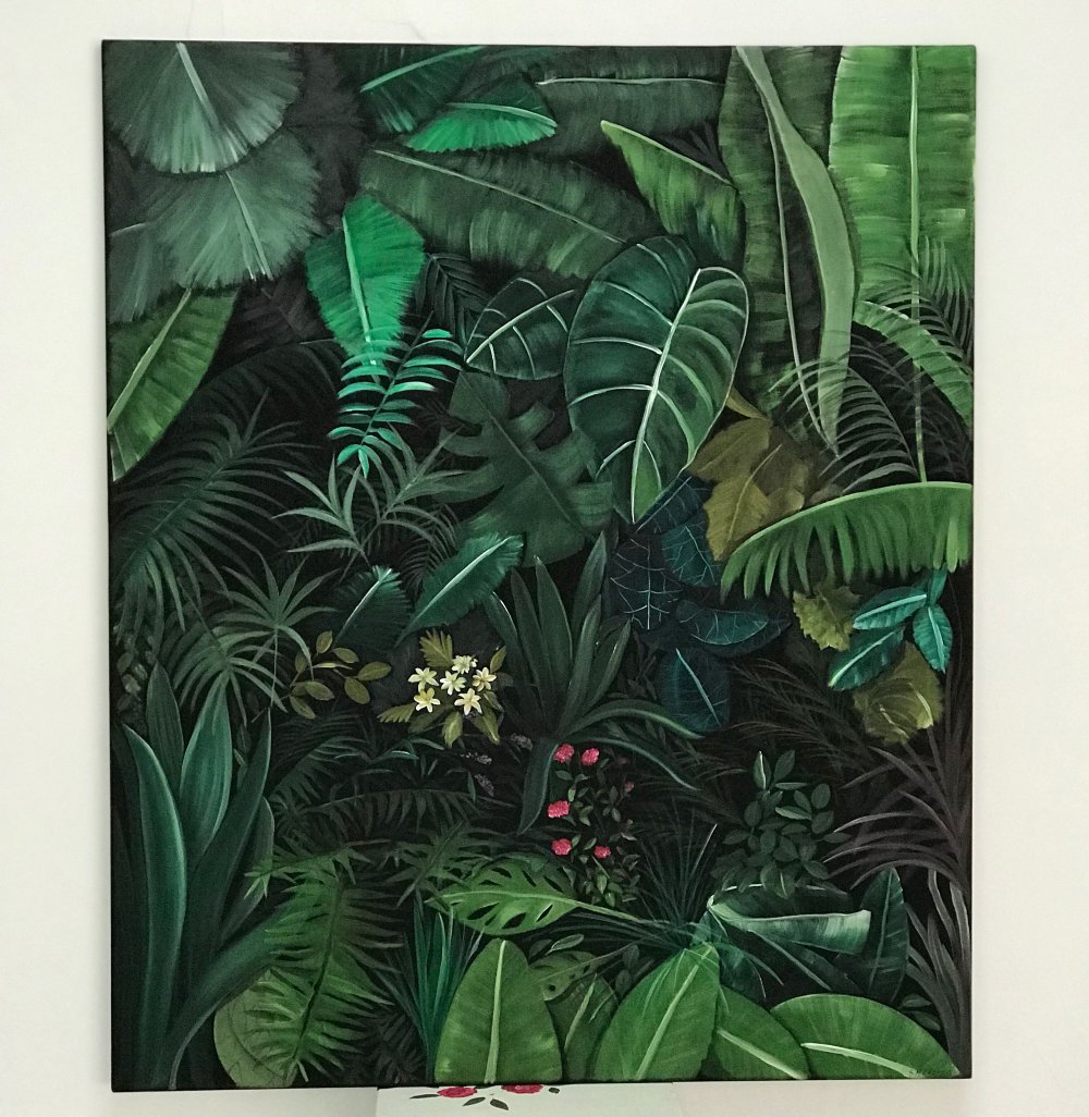 Известный художник зеленые листья Авангард джунгли Борхес