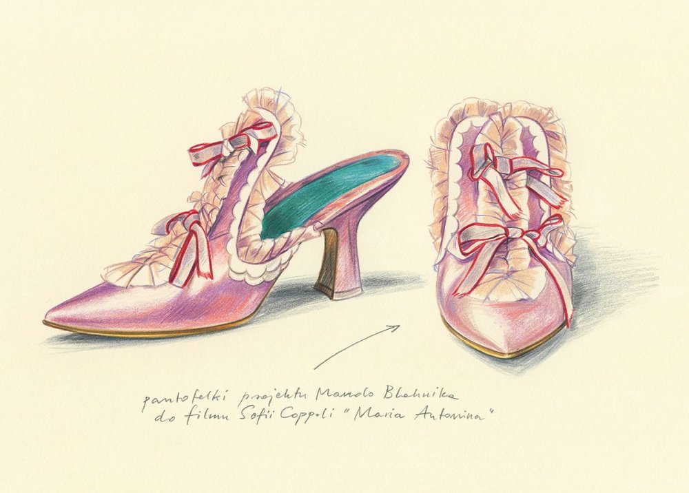Туфли Маноло Бланик для Марии Антуанетты