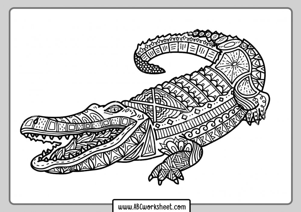Крокодил эскиз рука