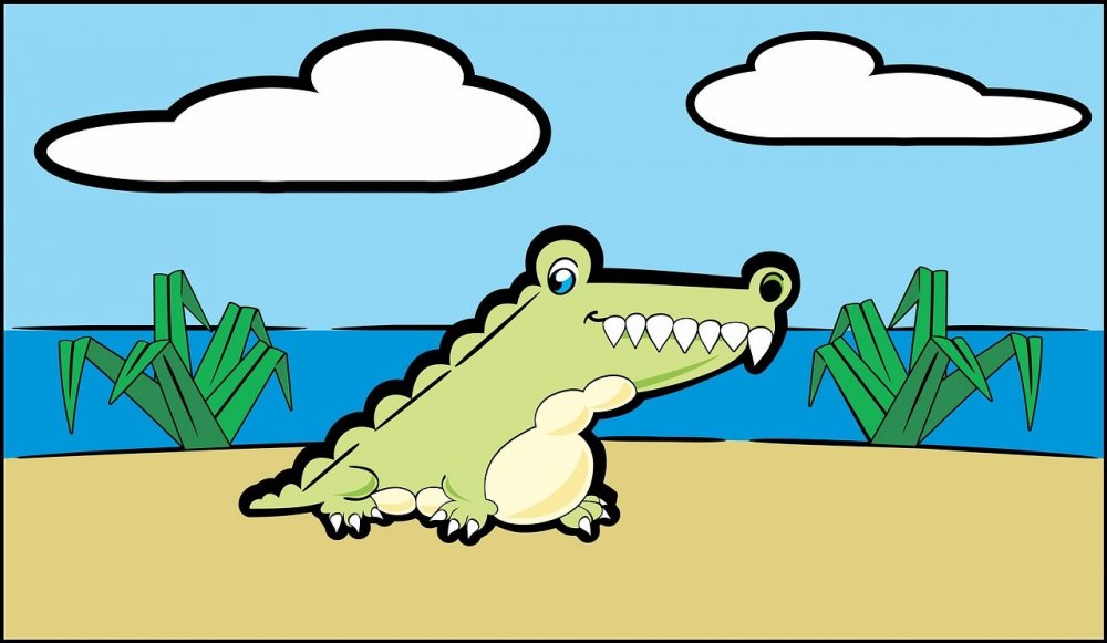 Мультперсонаж крокодил