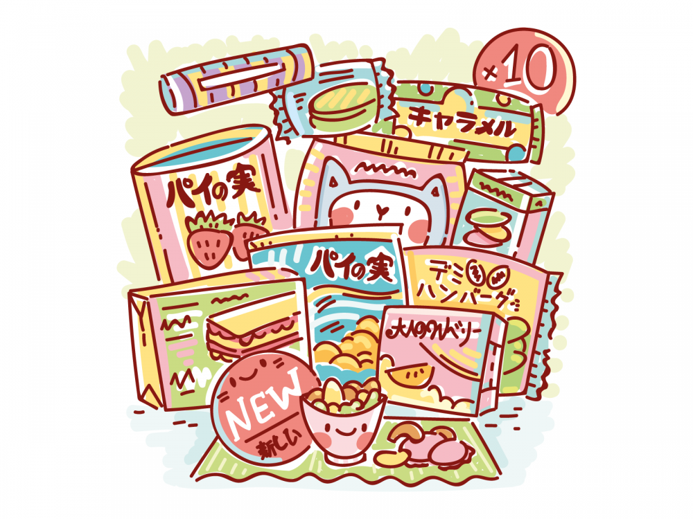 Наклейки японские сладости