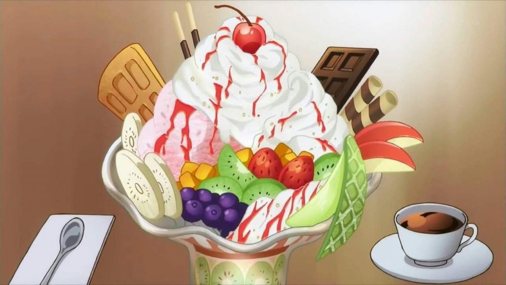 Парфе мороженое аниме