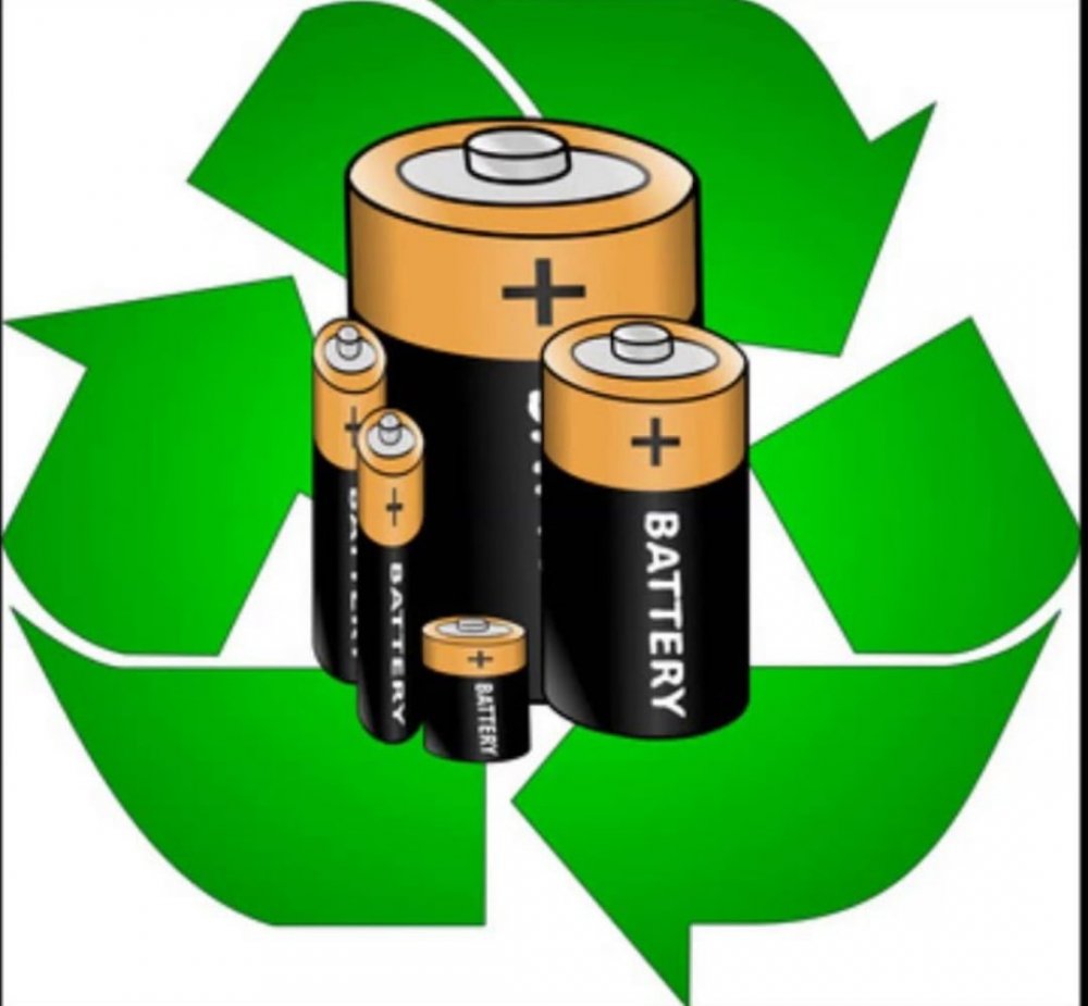 Значок утилизации батареек