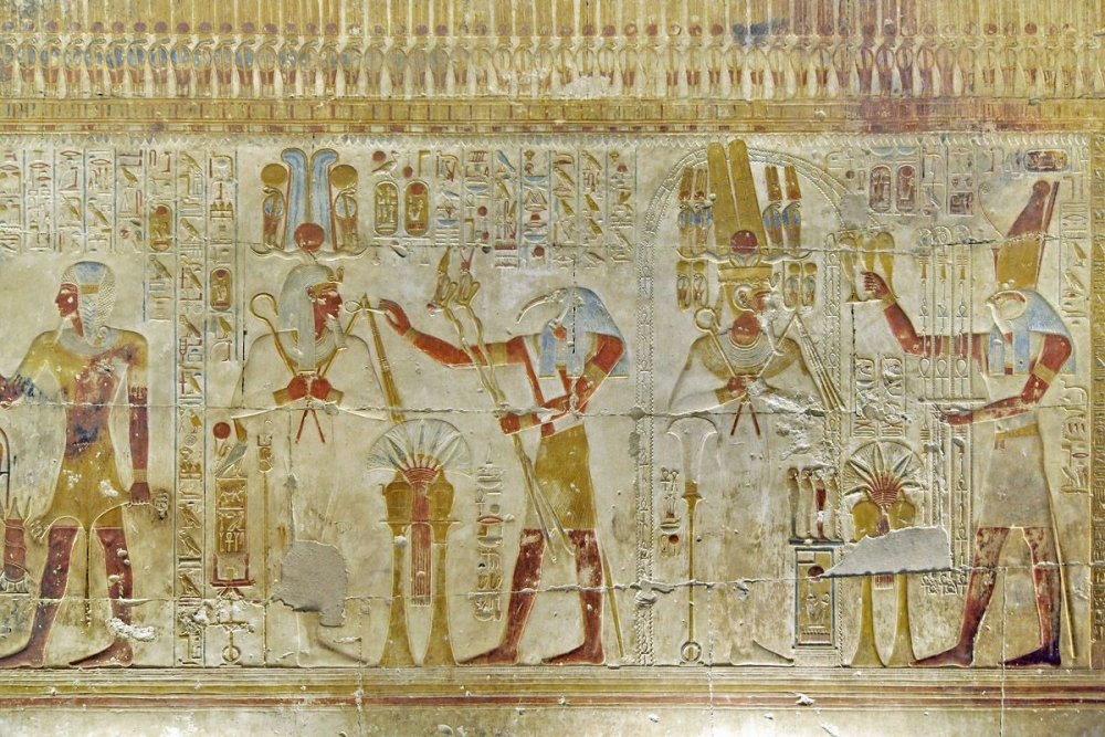 Фрески древнего Египта Абидос