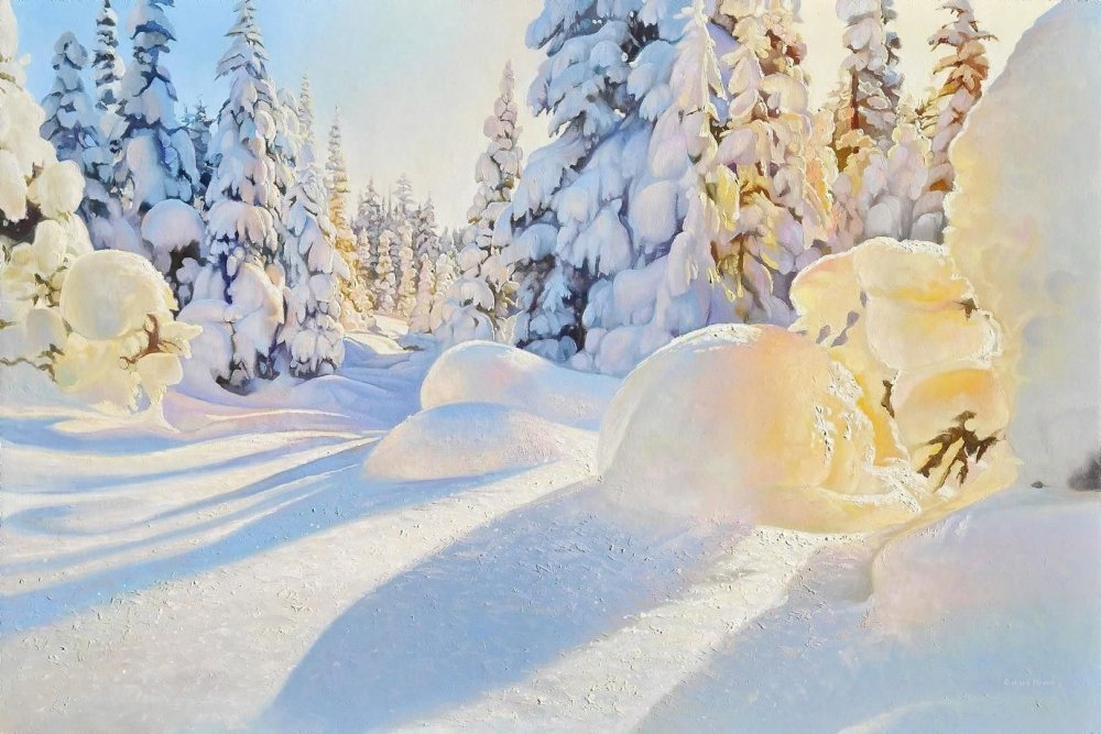 Картины с изображением зимы