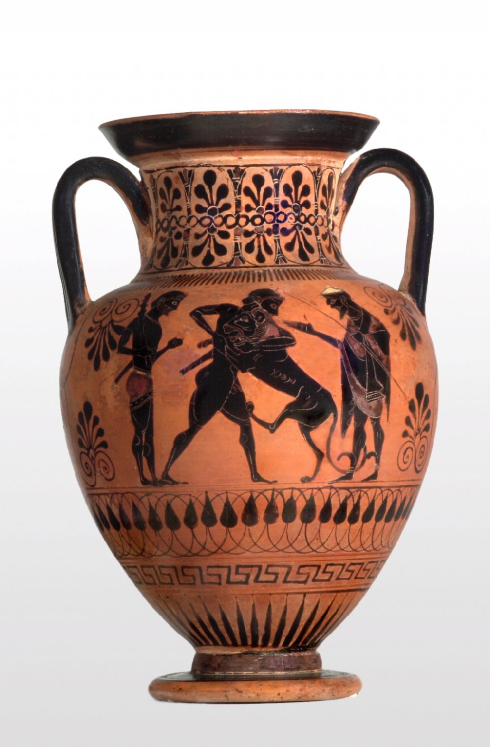 Египетская древняя ваза чернофигурная