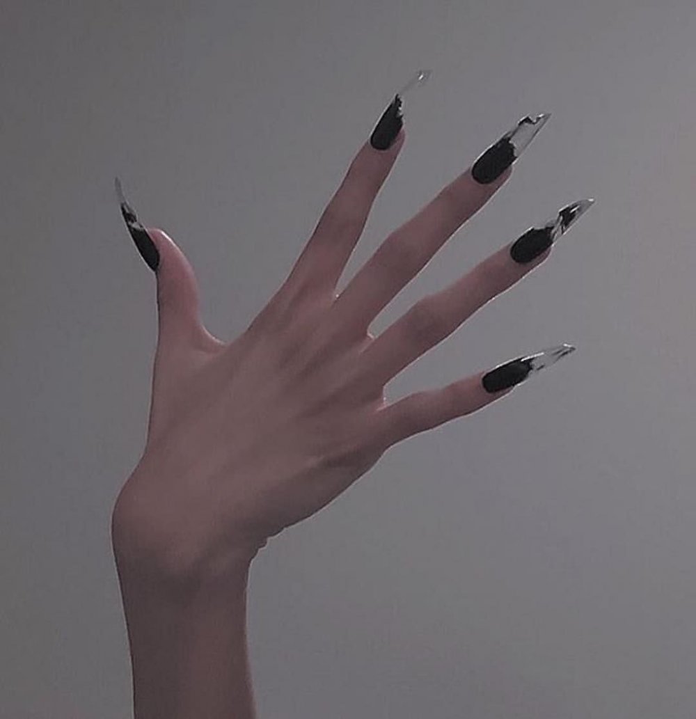 Черные ногти Эстетика