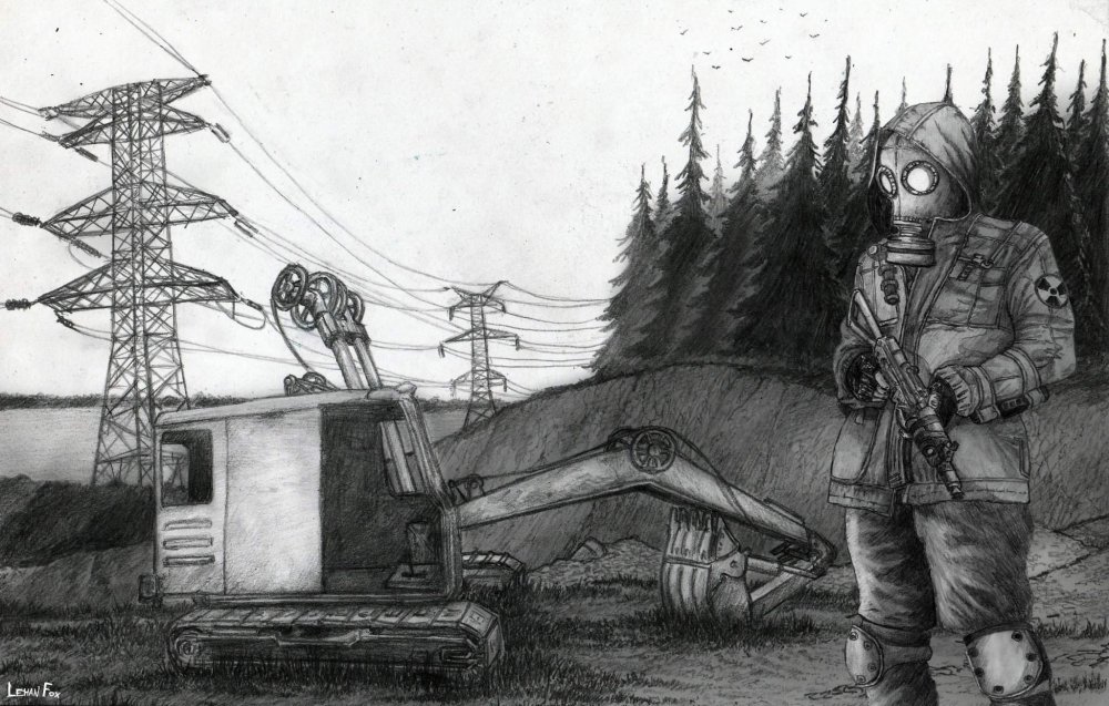 Чернобыль рисунок