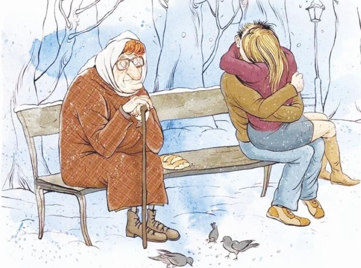 Вот это совсем разговор. Карикатуры Ольги Громовой бабки.