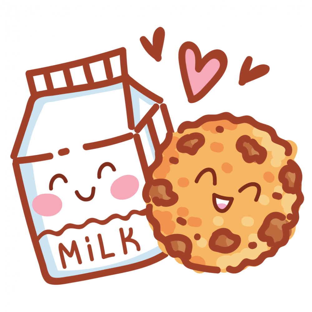 Молоко и печенька