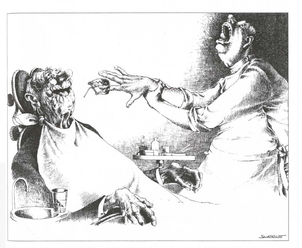 Иллюстрация к рассказу Чехова Ах зубы