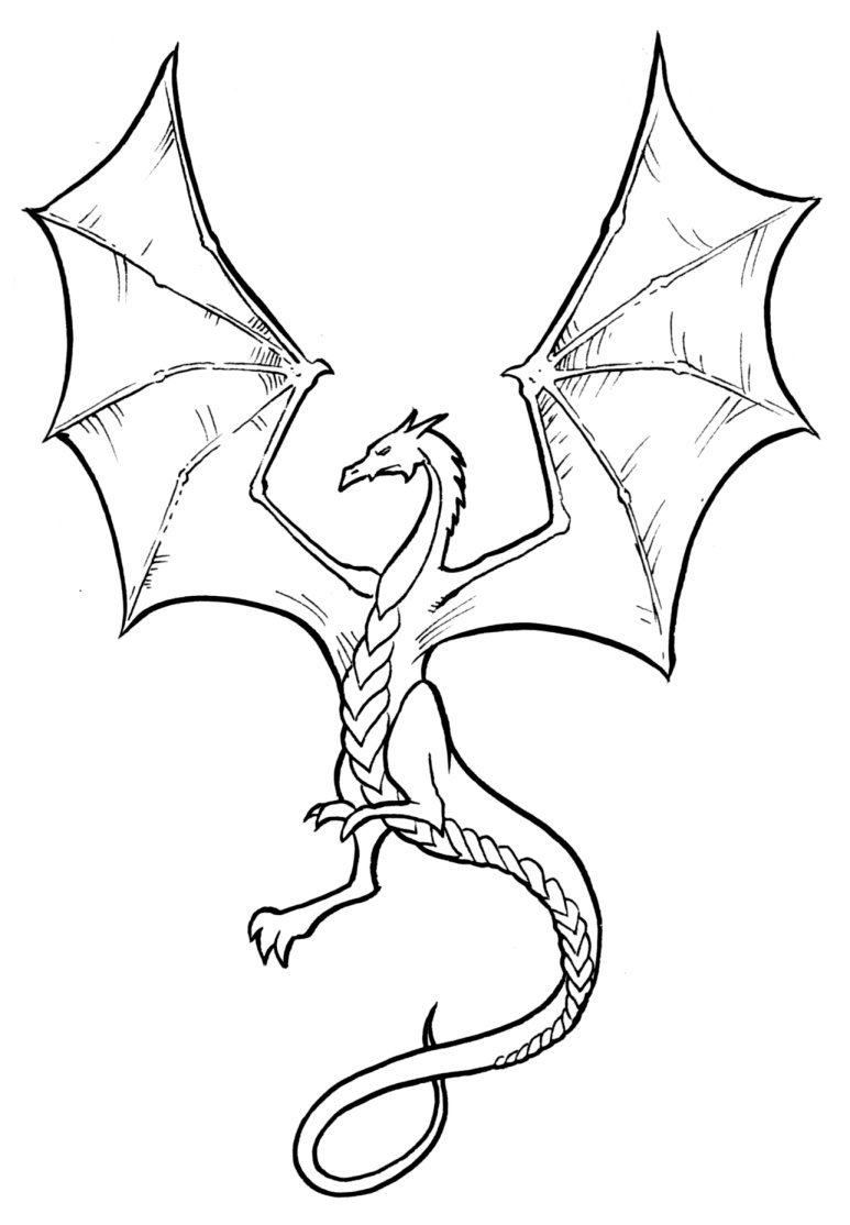 Рисунки для срисовывания дракона