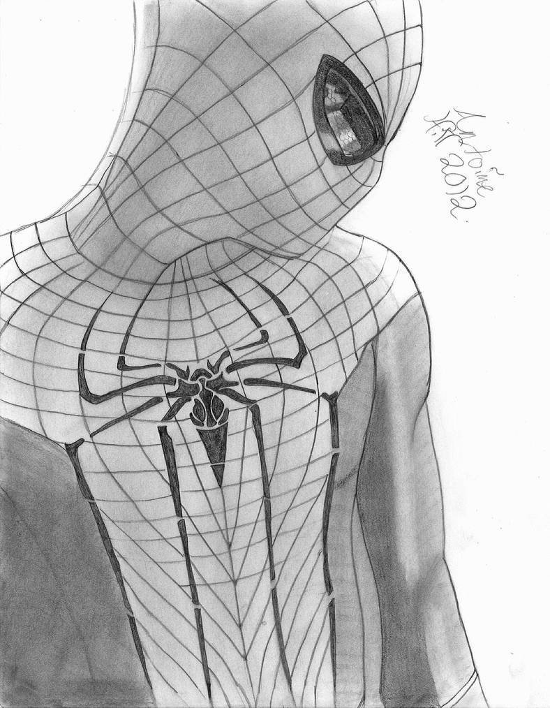Человек паук карандашом