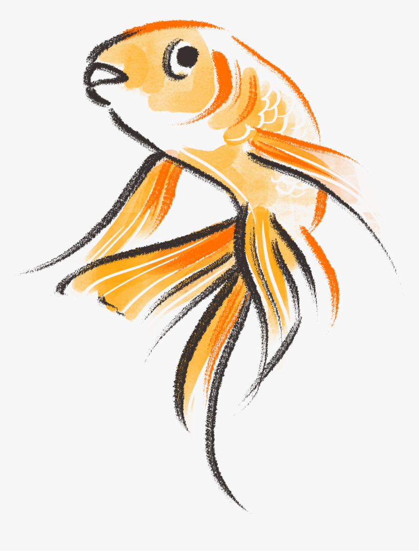 Золотая рыбка векторное изображение