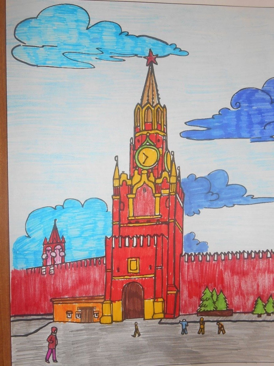 Кремль рисунок