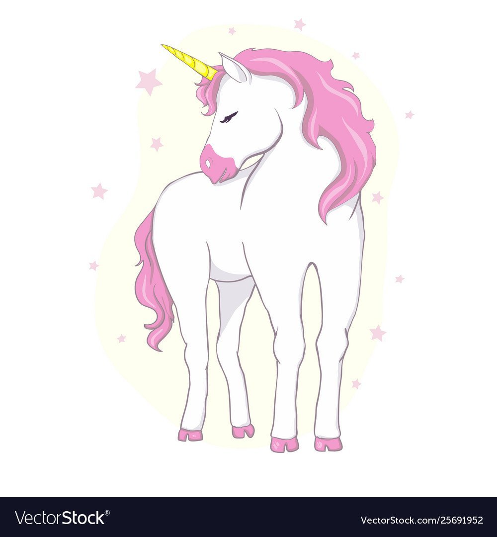Конь с розовой гривой рисунок пряника