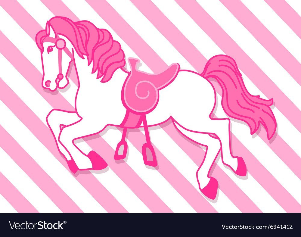 Конь с розовой гривой