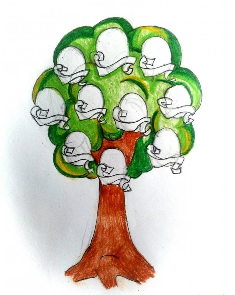 Рисунки на тему семейное Древо