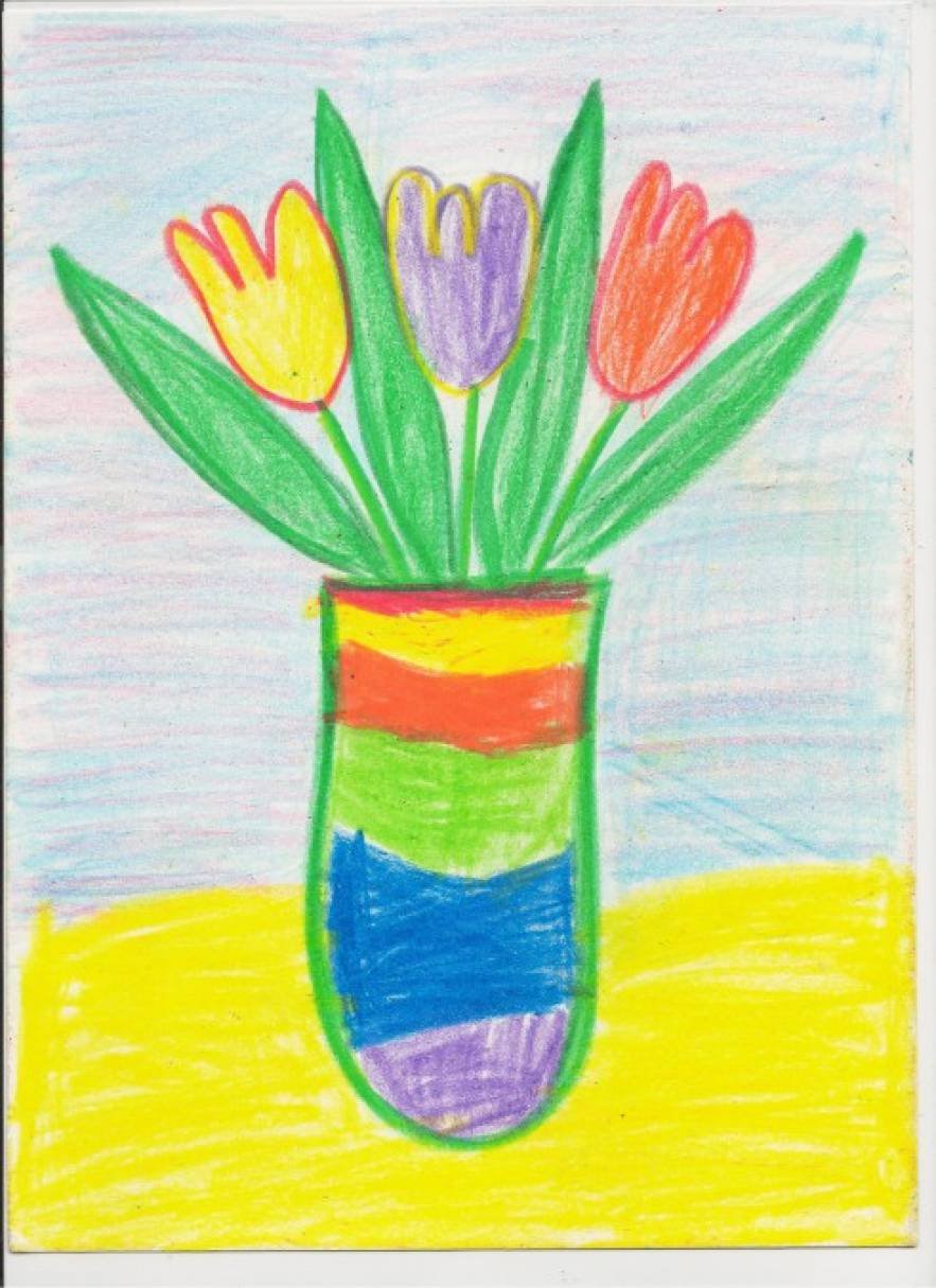 Конкурс рисунков в детском саду на тему весенний букет