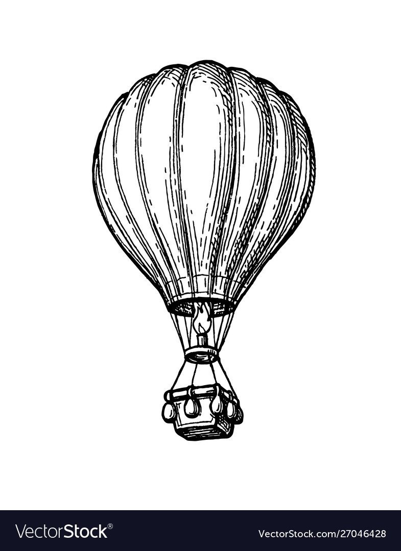 Воздушный шар скетч