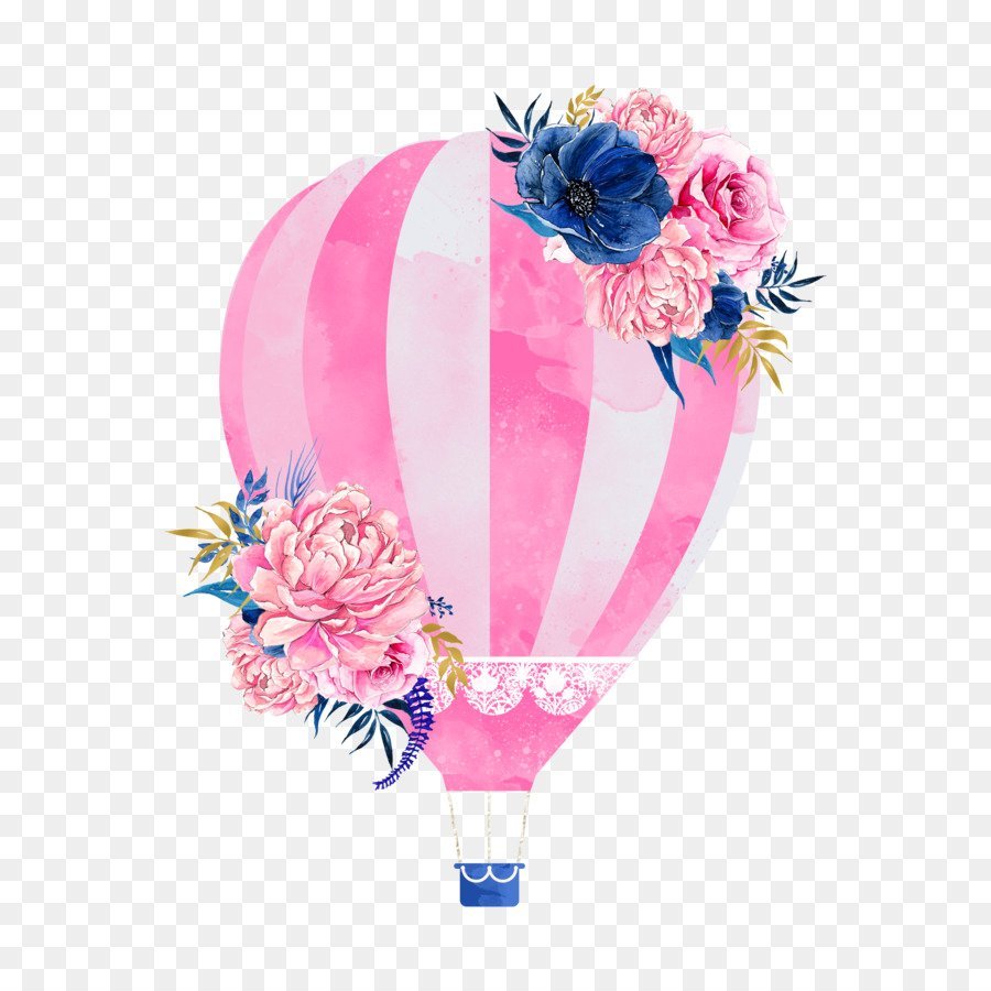 Розовый воздушный шар