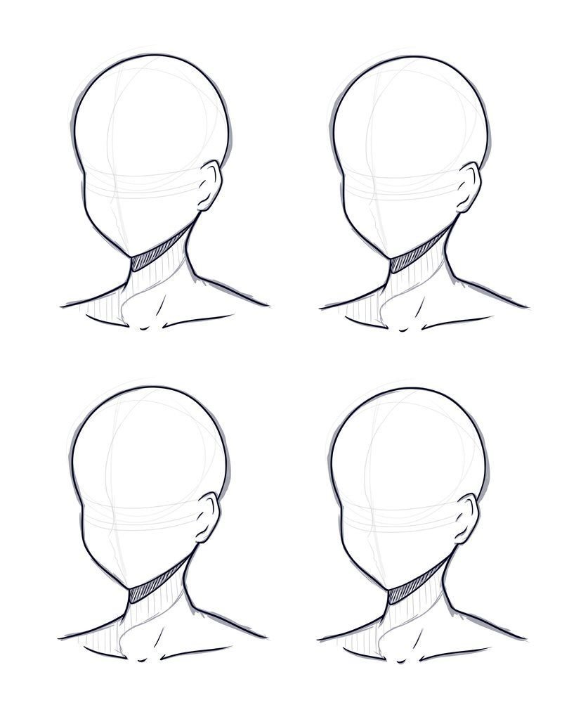 Форма головы для рисования