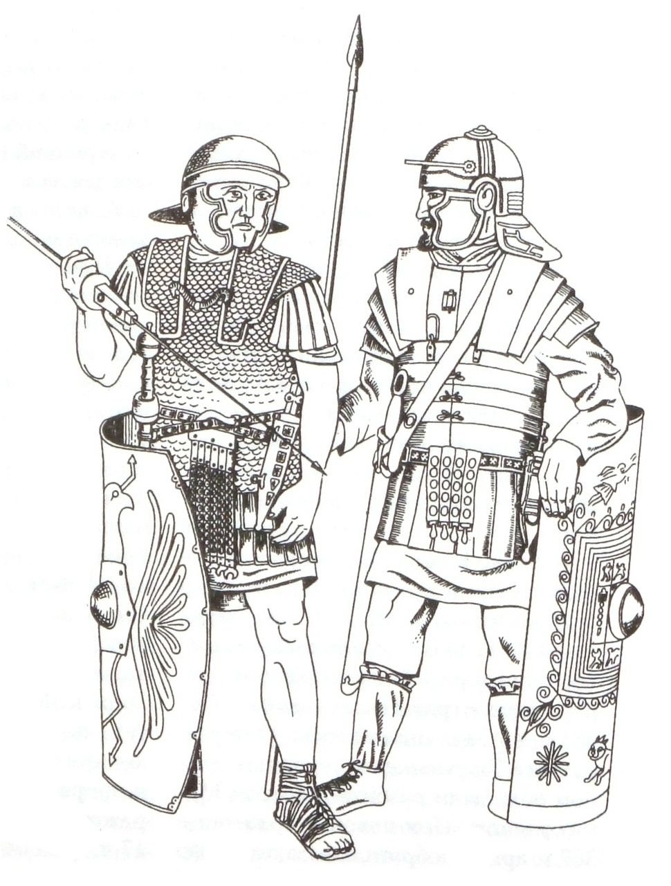 Легионеры в древнем Риме рисунки
