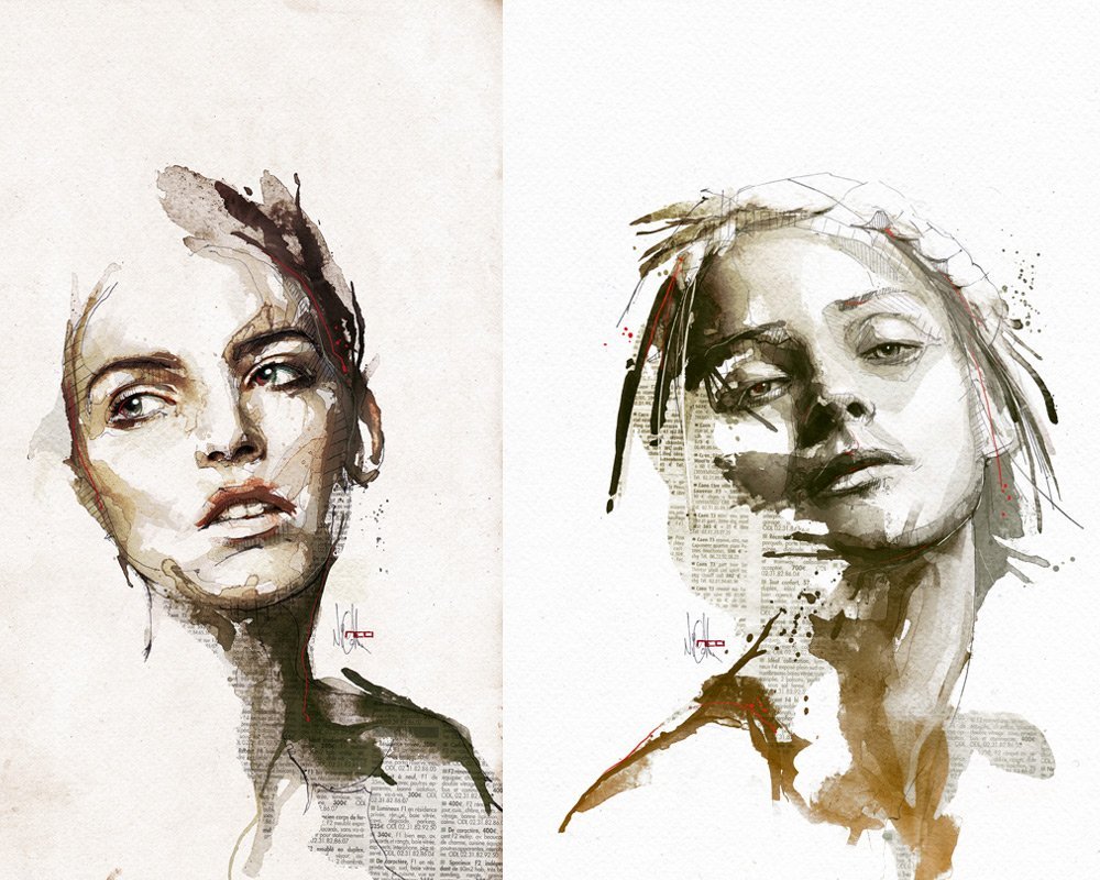 Техники рисования портретов