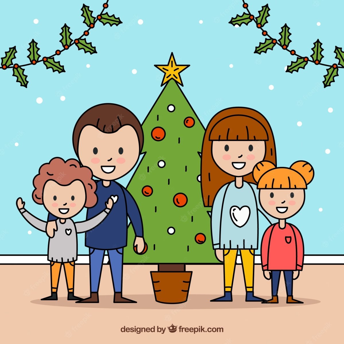 Рисунок на тему новый год семейный праздник. Рождество в семье рисунок. Семейные традиции рисунок. Новый год в кругу семьи рисунок.