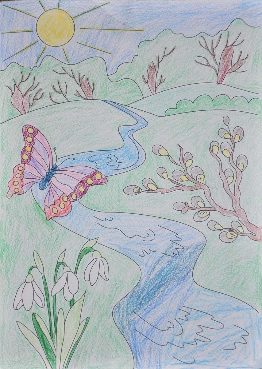 Рисунок на тему Весна