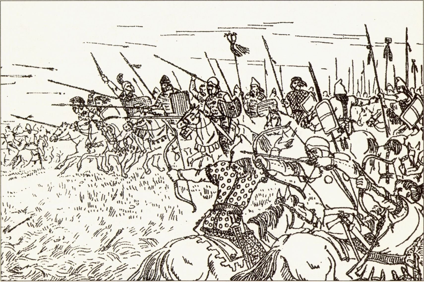 Рисунок куликовской битвы 4 класс окружающий