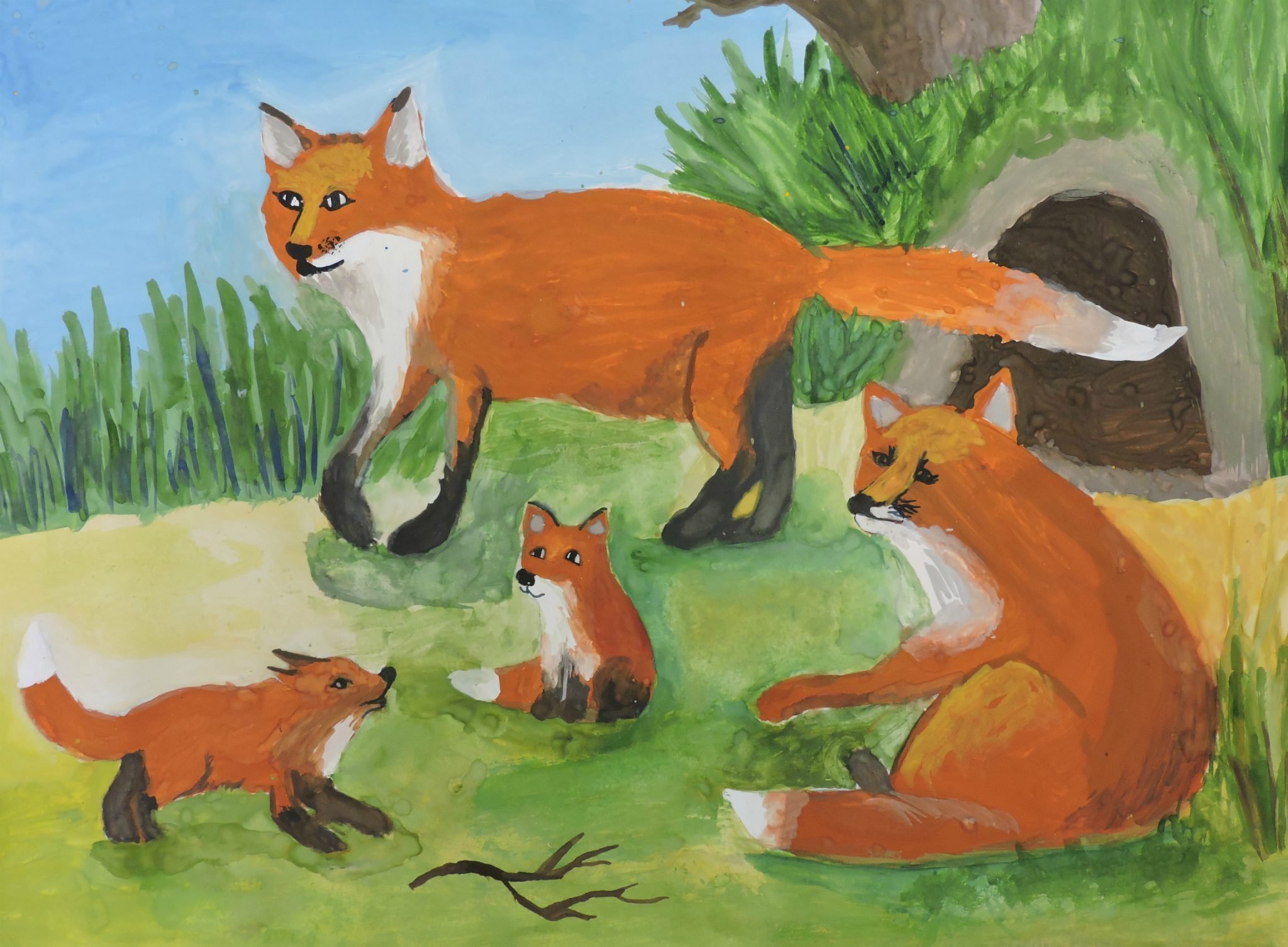 Лисичкин рай. Лисичкин хлеб. Картина лиса с лисятами. Рисование лиса с лисятами в подготовительной группе. Лиса с лисятами для детского сада.