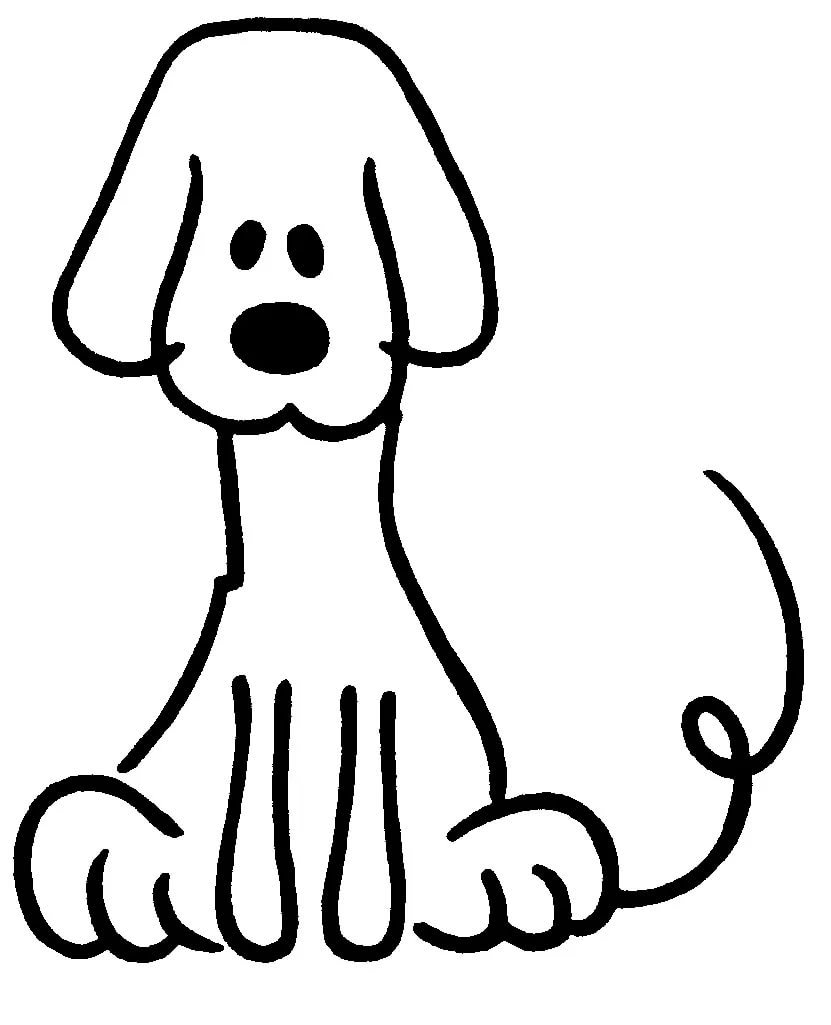 Лёгкие рисунки собак