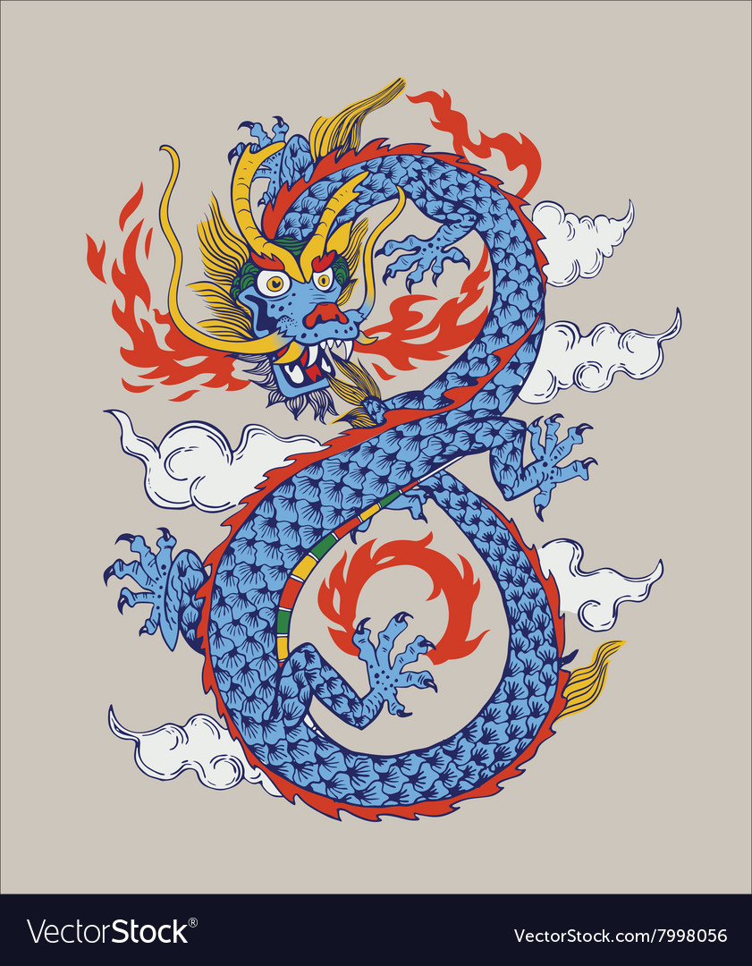 Китайский дракон стилизация