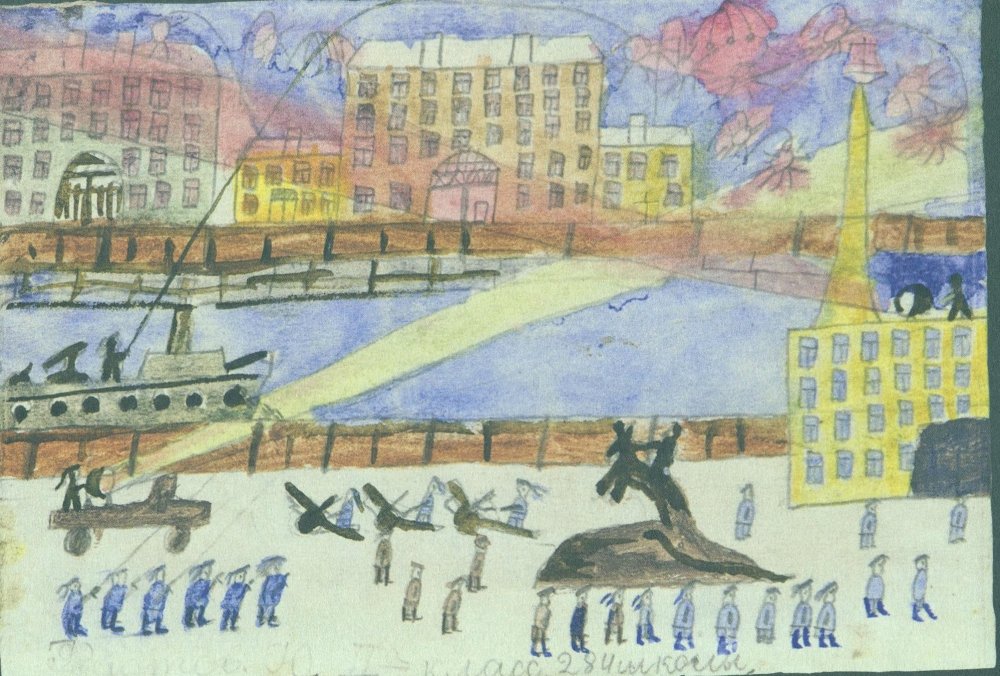 Блокада Ленинграда рисунки детей
