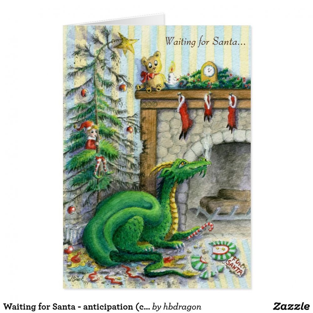 Кратинка с днём Рождества дракон