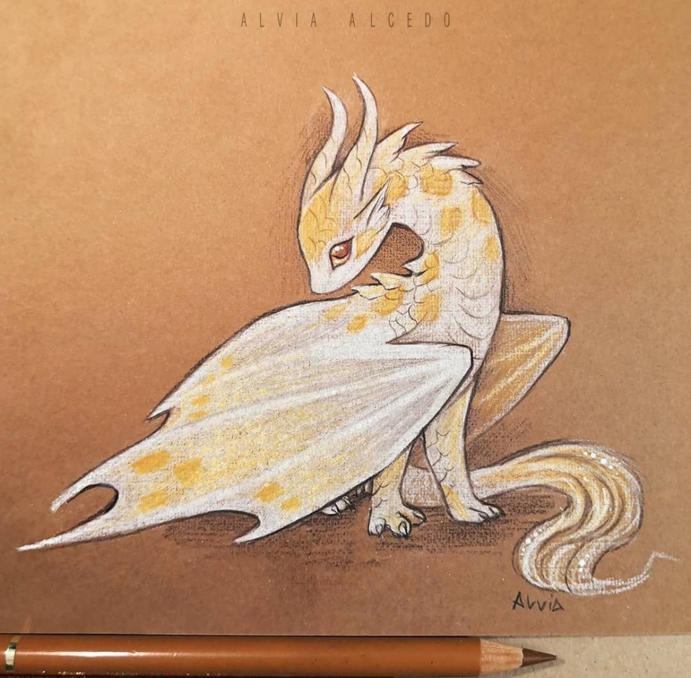 Рисунки драконов Alvia Alcedo