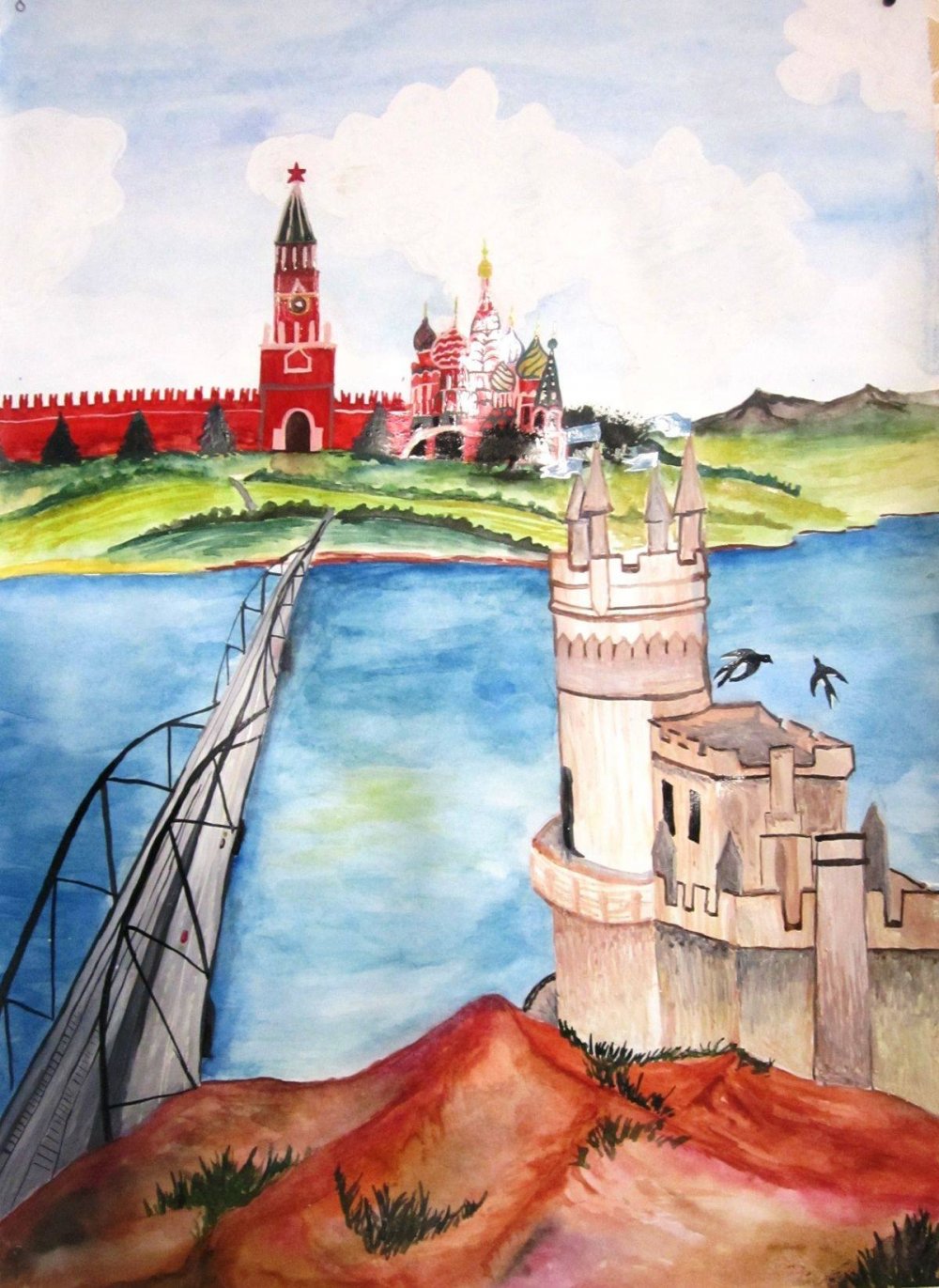 Рисунок на тему Крым и Россия