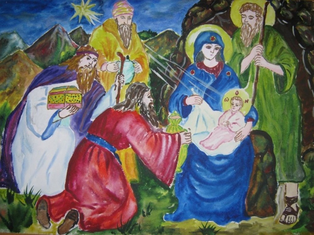Рождество Христово рисунки