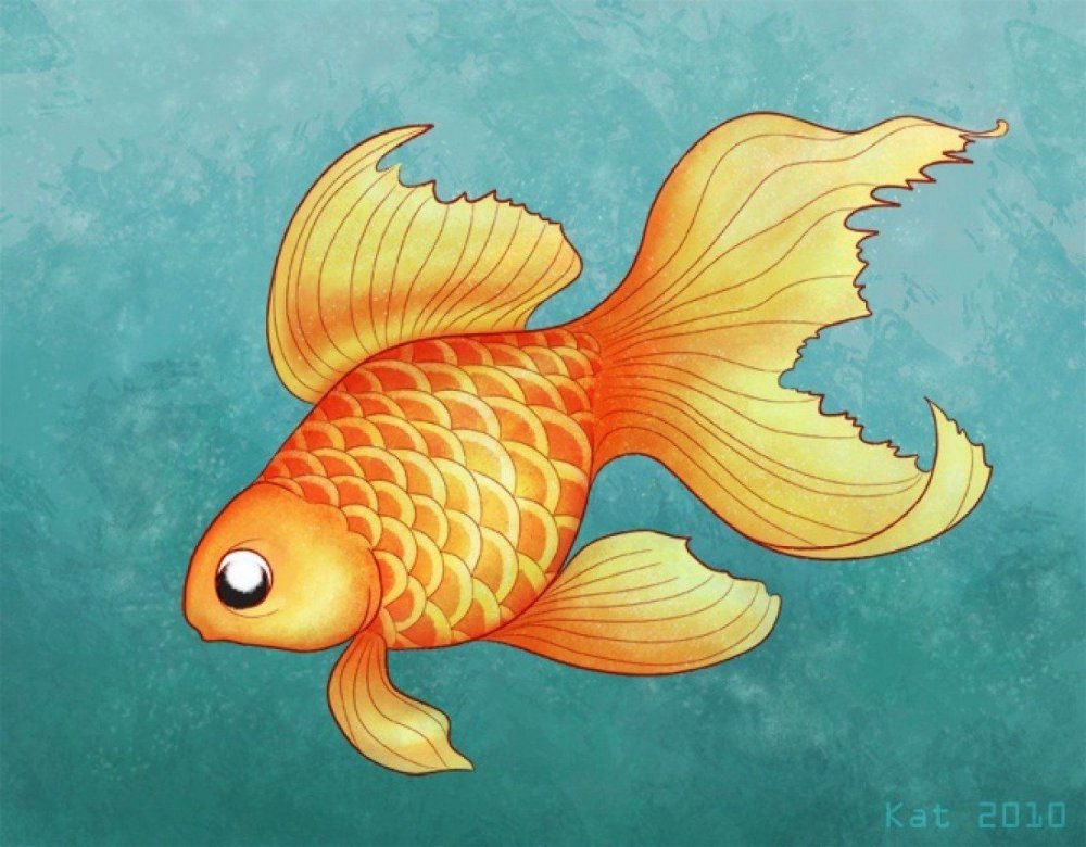 Золотая рыбка Сказочная