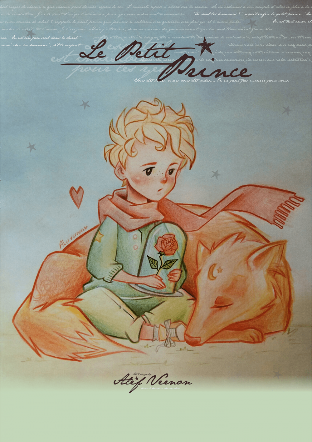 Маленький принц рисунок