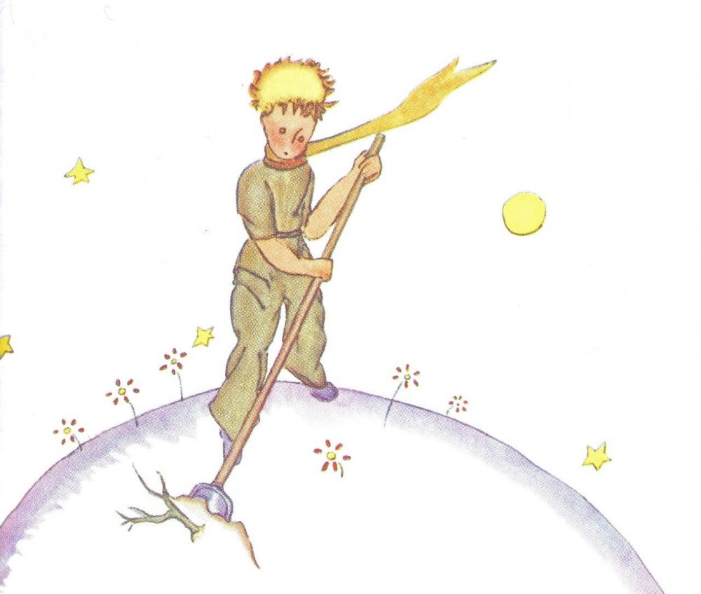 Антуан де сент-Экзюпери маленький принц иллюстрации