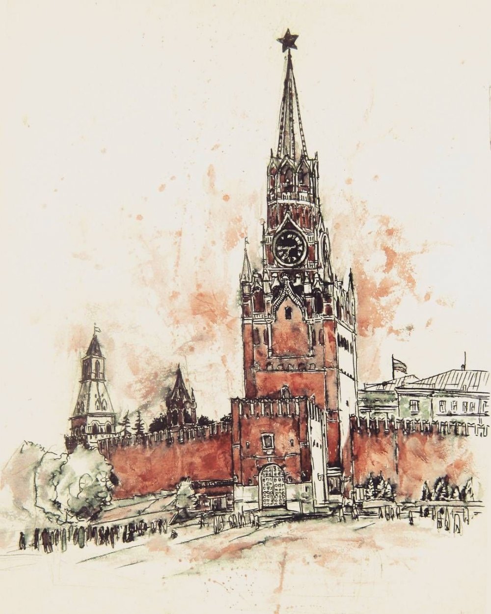 Современная Москва рисунок