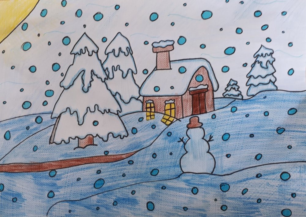 Рисунок на тему волшебница зима