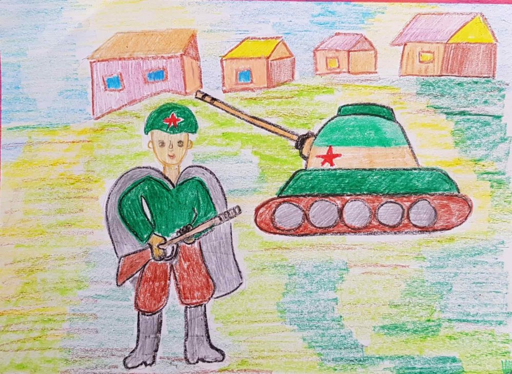 Детские рисунки солдатам
