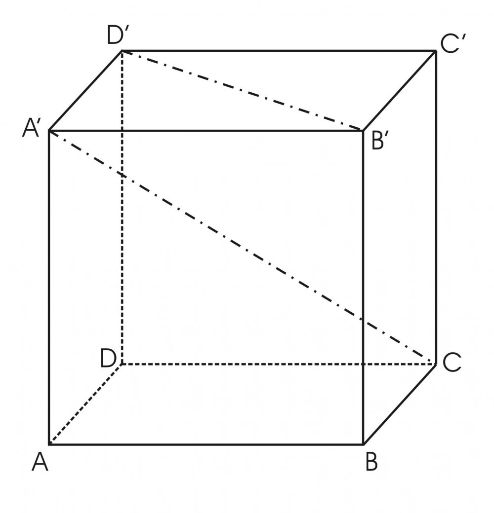 Правильная четырёхугольная Призма рисунок