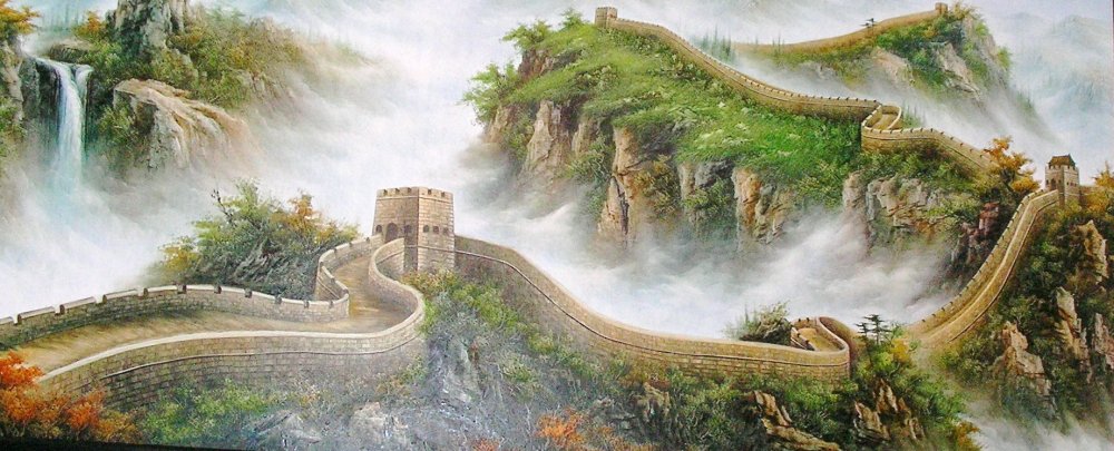 The great Wall of China китайская живопись