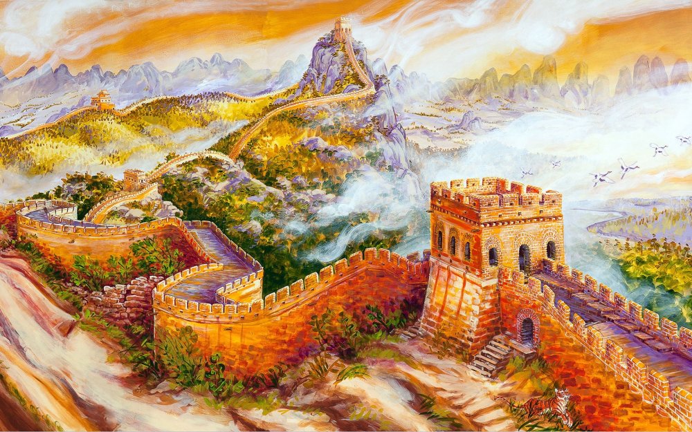 Картина китайская стена