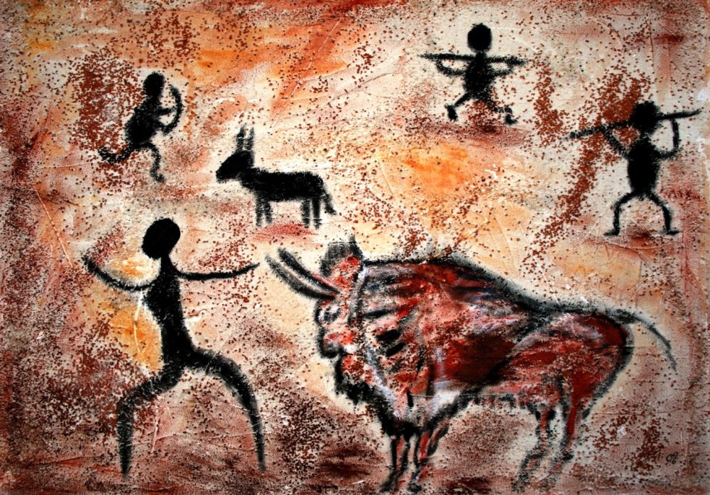 Первобытное искусство Наскальная живопись пещера Альтамира
